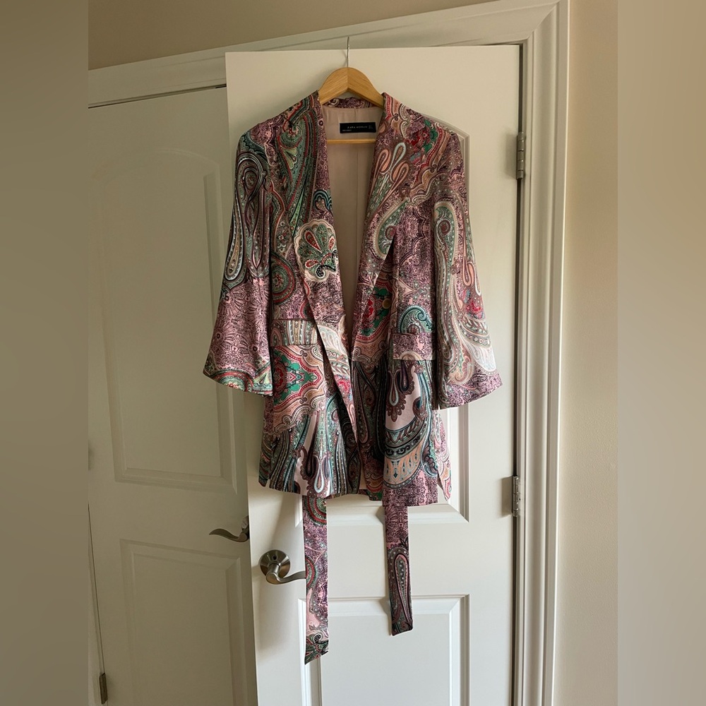 Zara Multicolor Paisley Women's Blazer